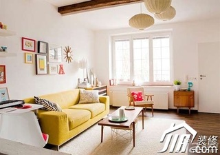 简约风格公寓简洁经济型客厅沙发背景墙沙发图片