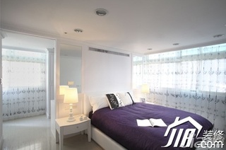 新古典风格三居室120平米卧室窗帘图片