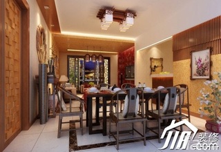 中式风格别墅古典豪华型餐厅餐边柜图片