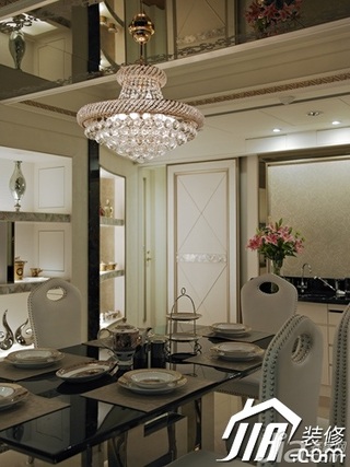新古典风格公寓140平米以上餐厅灯具效果图