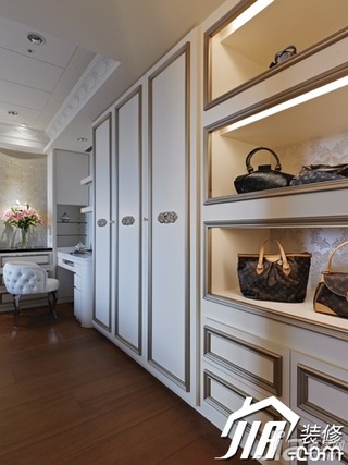 新古典风格公寓140平米以上衣帽间衣柜设计
