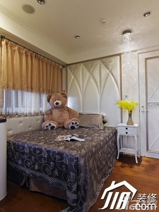 新古典风格公寓140平米以上床头软包窗帘图片