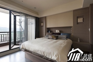 简约风格公寓舒适富裕型100平米卧室床效果图