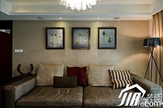 简约风格公寓富裕型130平米客厅灯具图片