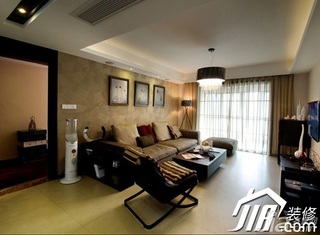 简约风格公寓富裕型130平米客厅窗帘效果图