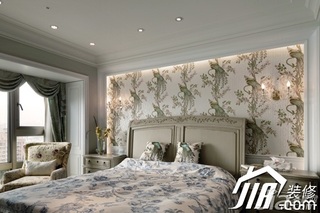 新古典风格别墅舒适富裕型卧室床图片