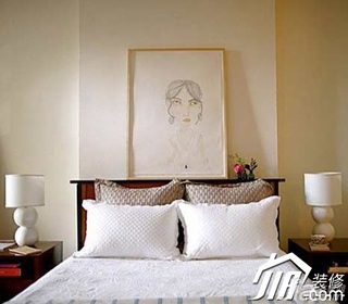 简约风格小户型简洁3万-5万60平米卧室卧室背景墙床效果图