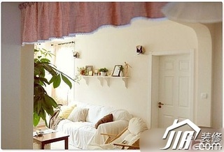 公寓浪漫白色5-10万90平米客厅沙发背景墙沙发图片