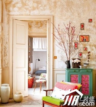欧式风格小户型3万-5万50平米客厅壁纸图片
