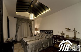 中式风格公寓大气经济型120平米卧室床效果图