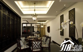 中式风格公寓大气经济型120平米餐厅餐桌图片