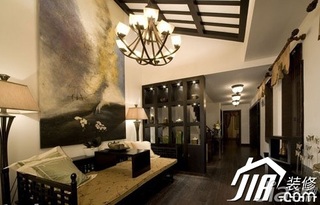 中式风格公寓大气经济型120平米客厅沙发背景墙沙发图片
