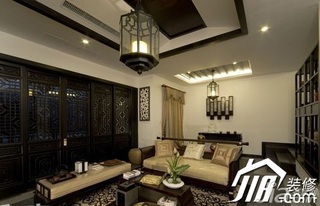 中式风格公寓大气经济型120平米客厅沙发效果图