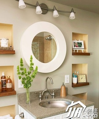 简约风格公寓豪华型80平米卫生间洗手台图片