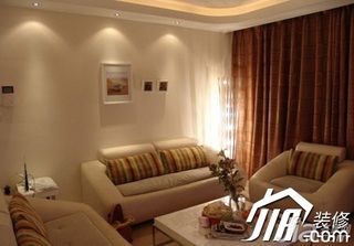 混搭风格三居室富裕型100平米客厅沙发图片