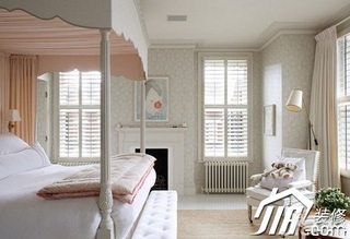 混搭风格三居室舒适白色10-15万120平米卧室床效果图