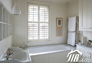 混搭风格三居室简洁白色10-15万120平米卫生间洗手台图片