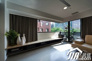 东南亚风格公寓富裕型地台窗帘图片