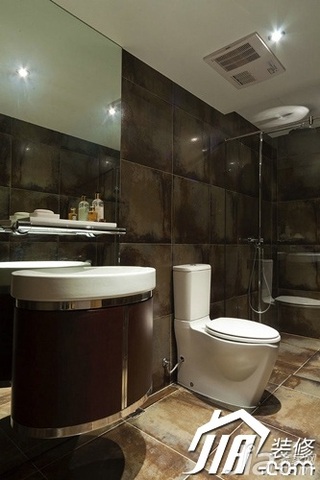 东南亚风格公寓简洁富裕型卫生间洗手台图片