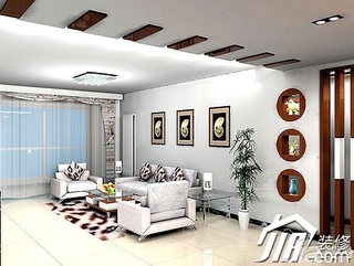 混搭风格公寓大气富裕型100平米客厅沙发背景墙沙发效果图