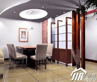 混搭风格公寓舒适富裕型100平米餐厅餐厅背景墙灯具图片