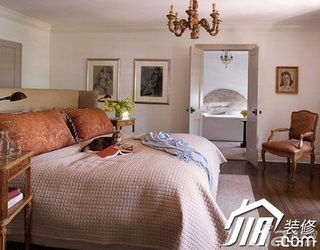 混搭风格公寓时尚豪华型70平米卧室床图片