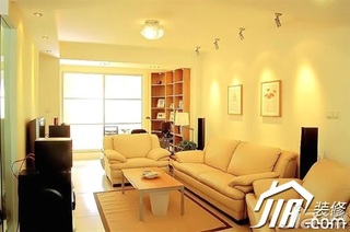 简约风格小户型富裕型90平米客厅沙发图片