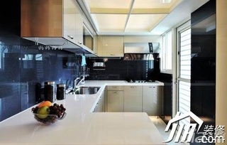 简约风格公寓富裕型130平米厨房橱柜设计图纸