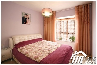 简约风格公寓3万-5万130平米卧室卧室背景墙床效果图