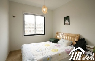 简约风格公寓简洁3万-5万130平米卧室卧室背景墙床效果图