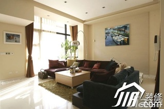 简约风格公寓富裕型130平米客厅沙发效果图