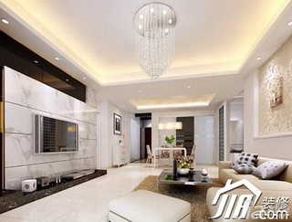 简约风格公寓简洁3万-5万80平米客厅电视背景墙沙发效果图
