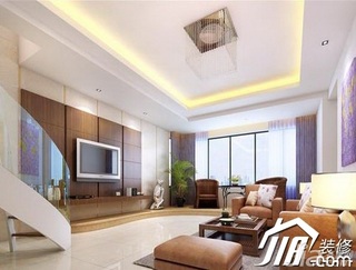 简约风格公寓简洁3万-5万80平米客厅沙发效果图