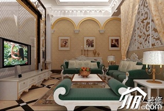 欧式风格别墅奢华15-20万客厅沙发效果图