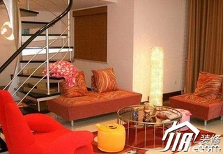 简约风格公寓舒适3万-5万90平米客厅沙发图片