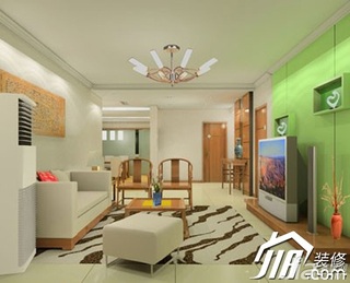 简约风格公寓舒适3万-5万90平米客厅电视背景墙沙发图片