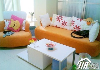 简约风格小户型温馨3万-5万50平米客厅沙发效果图