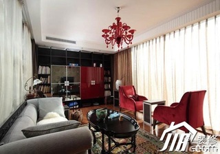 混搭风格别墅富裕型客厅沙发效果图