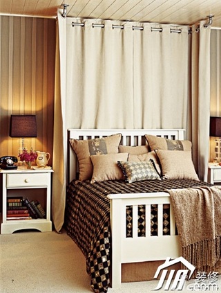 简约风格小户型简洁3万-5万80平米卧室床效果图