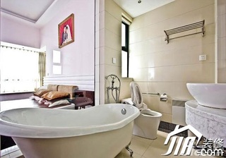 混搭风格别墅富裕型浴缸图片