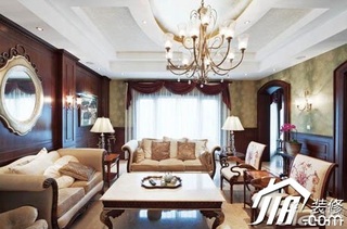 混搭风格别墅大气富裕型客厅沙发效果图