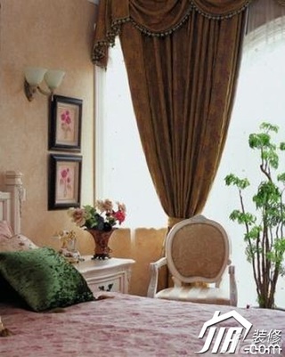 新古典风格复式浪漫经济型120平米卧室卧室背景墙床图片