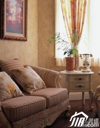 新古典风格复式经济型120平米沙发背景墙沙发图片