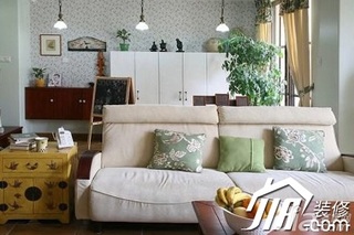 混搭风格复式豪华型120平米客厅沙发效果图
