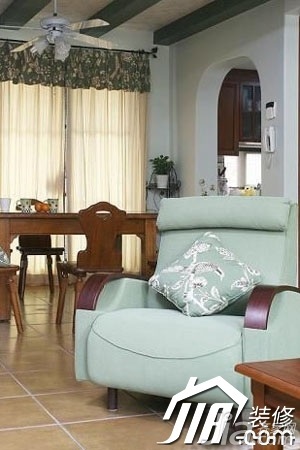 混搭风格复式豪华型120平米客厅沙发图片