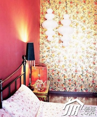 混搭风格公寓浪漫经济型120平米卧室床图片