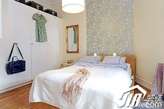 混搭风格小户型简洁富裕型60平米卧室床效果图