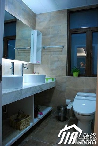 混搭风格公寓5-10万130平米卫生间洗手台图片