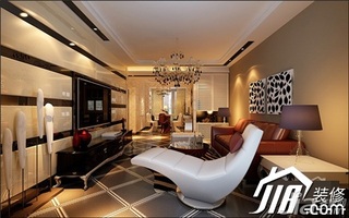 简约风格二居室富裕型120平米客厅电视背景墙沙发图片