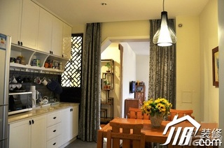 混搭风格公寓5-10万100平米厨房窗帘图片